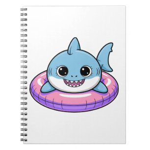 Cute Shark Baby With Float   Kids Notebook