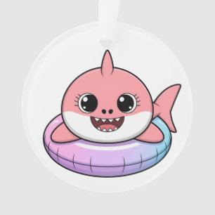Cute Shark Baby With Float Kids Ornament
