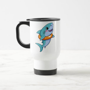 Cute Shark Baby With Float Kids Travel Mug