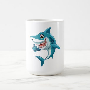 Cute shark coffee mug