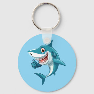 Cute shark keychain