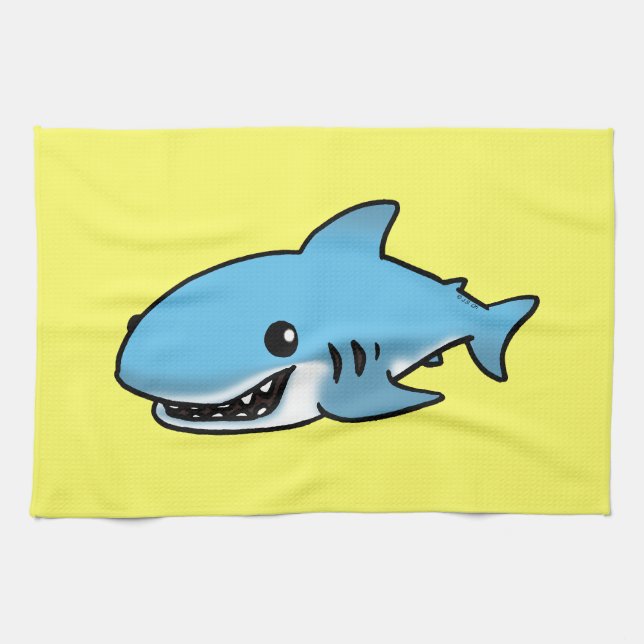 Cute shark kitchen towel (Horizontal)