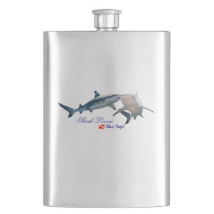 Cute Shark lovers Shot Glass Hip Flask