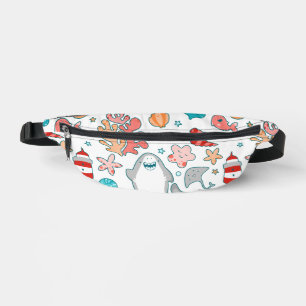 Cute Shark Pattern Fanny Pack