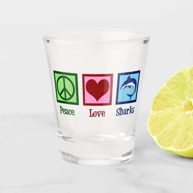 Cute Shark Shot Glass (Front)