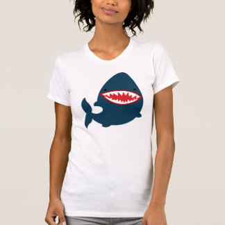 Cute Shark T-shirt Women's Apparel