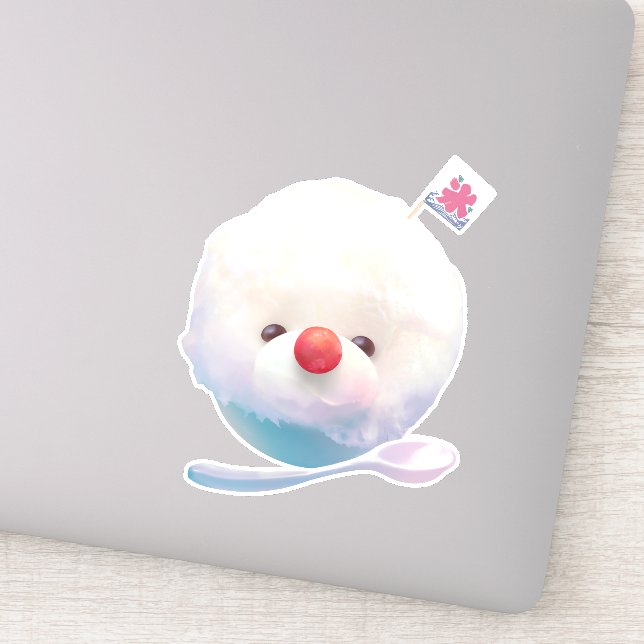 Cute Shaved Ice Dog (Detail)