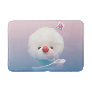 Cute Shaved Ice Dog Bath Mat