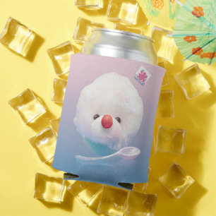 Cute Shaved Ice Dog Can Cooler