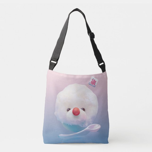 Cute Shaved Ice Dog Crossbody Bag (Front)