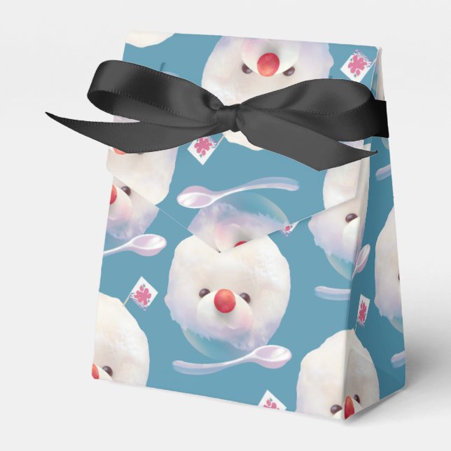 Cute Shaved Ice Dog Pattern Favor Box (Front Side)