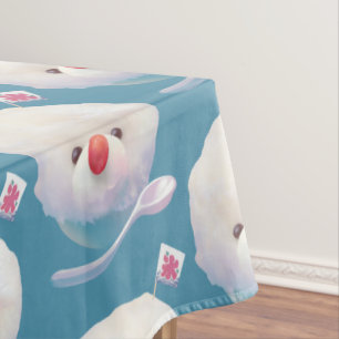 Cute Shaved Ice Dog Pattern Tablecloth