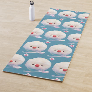 Cute Shaved Ice Dog Pattern Yoga Mat