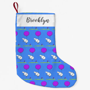Cute sheep balloon cartoon humour illustration small christmas stocking