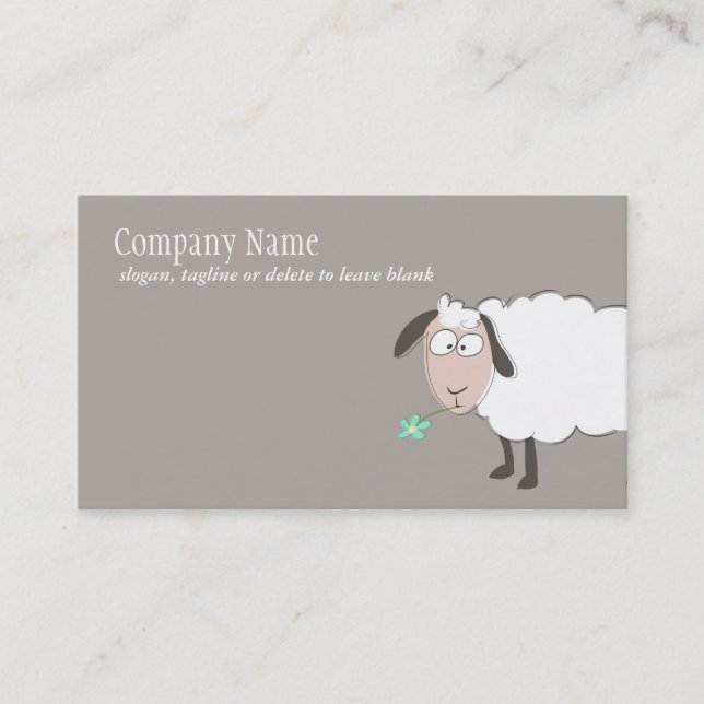 Cute Sheep Business Card (Front)