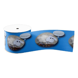 Cute Sheep Chinese Year Zodiac Birthday Ribbon Grosgrain Ribbon