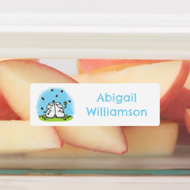 Cute sheep friends cartoon personalized (Affixed)