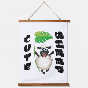 CUTE SHEEP HANGING TAPESTRY