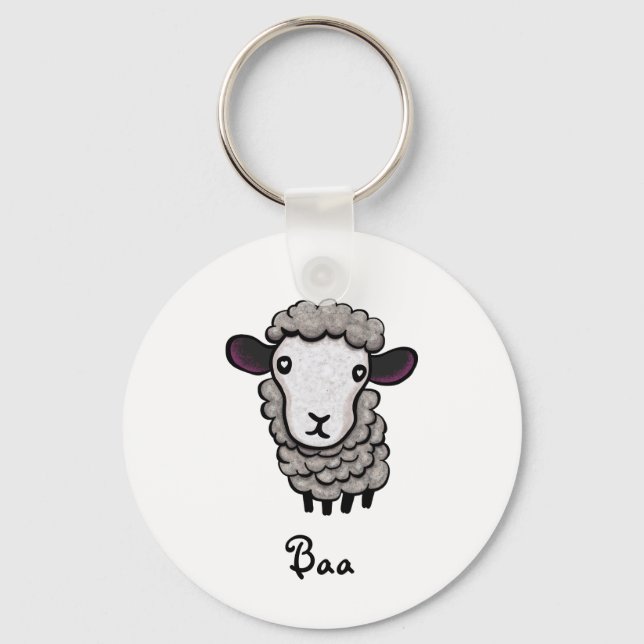 cute sheep keychain (Front)