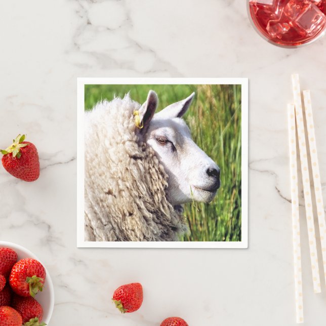CUTE SHEEP NAPKIN (Insitu)