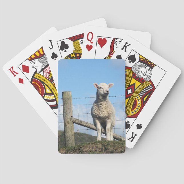 CUTE SHEEP PLAYING CARDS (Back)