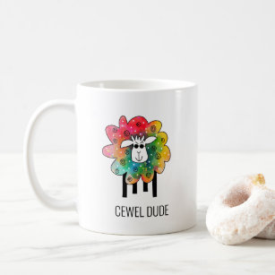 Cute Sheep Pun Cewel Dude Mug