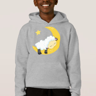 Cute Sheep, Sleeping Sheep, Moon, Stars, Sleepy