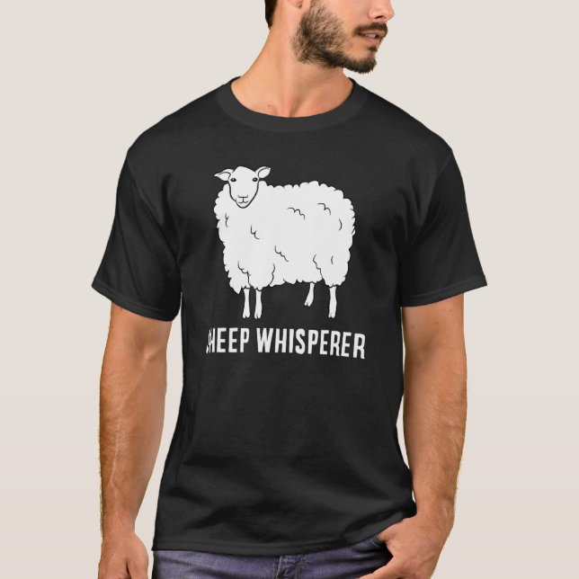 Cute Sheep Whisperer Farmer Sheep Farmer Love Shee T-Shirt (Front)