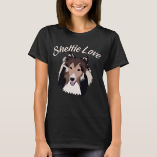 Cute Shetland Sheepdog T Shirt Sheltie Love Tee