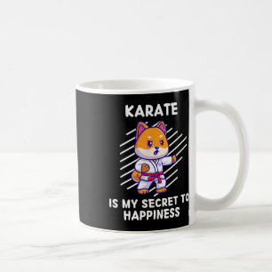 Cute Shi Inu Karate Is My Secret To Happiness Shi  Coffee Mug