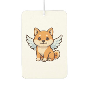 Cute Shiba Inu angel cartoon dog happiness Air Freshener