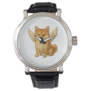 Cute Shiba Inu angel cartoon happy dog Watch