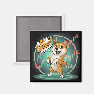 Cute Shiba Inu Dog Magnet