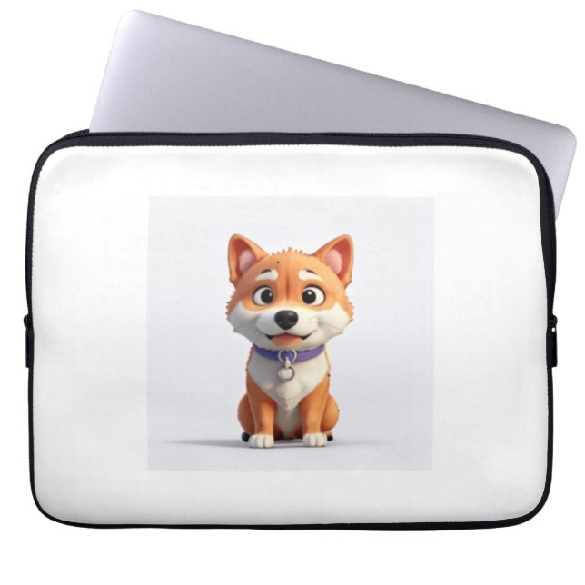 Cute Shiba Inu   Laptop Sleeve (Front)