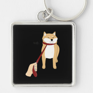 Cute shiba inu Nope dog funny design Keychain