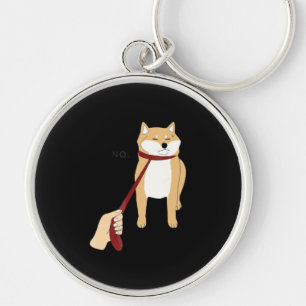 Cute shiba inu Nope dog funny design Keychain