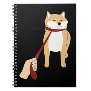 Cute Shiba Inu Nope - Doge Meme Notebook