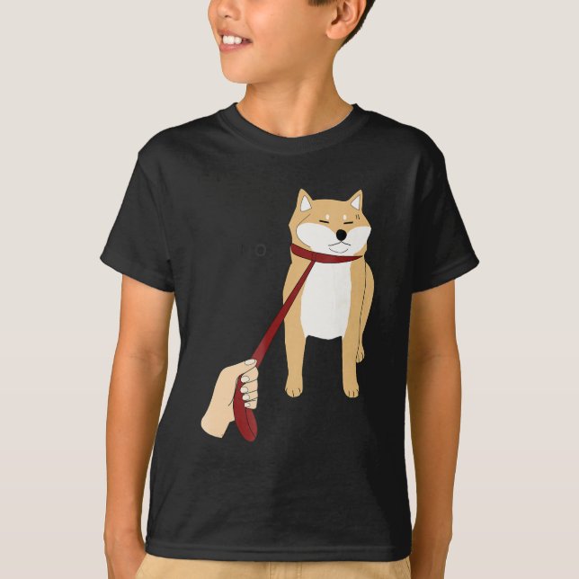 Cute Shiba Inu Nope - Doge Meme T-Shirt (Front)