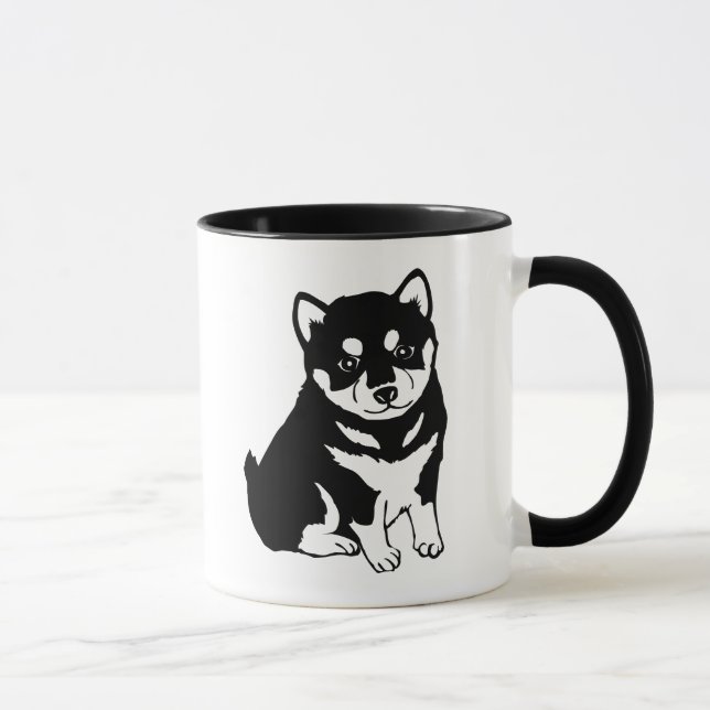 Cute Shiba Inu Puppy Art Mug (Right)