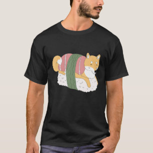 Cute Shiba Inu Sushi Shirt Doge Doggo Meme