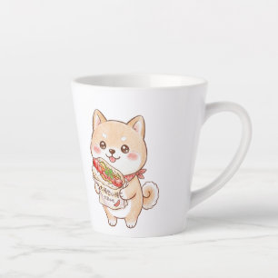 Cute Shiba Inu with Taiwan Sausage Wrap   Kawaii N Latte Mug