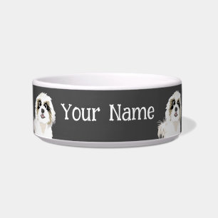 Cute Shih Tzu Dog Custom Colour and Add Your Text Bowl
