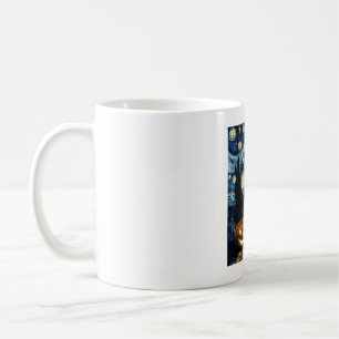 Cute Shih Tzu Dog Halloween Jack O Lantern Pumpkin Coffee Mug