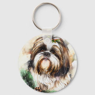 Cute Shih Tzu Keychain