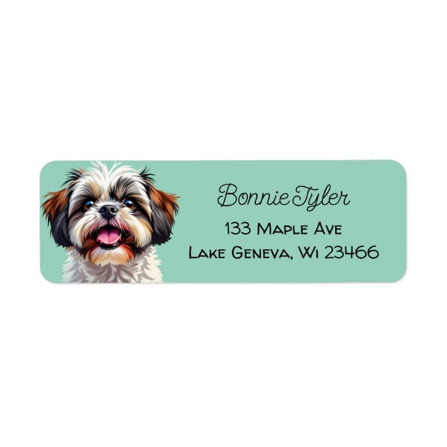 Cute Shih Tzu Puppy Dog Personalized (Front)