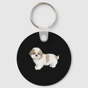 Cute Shih Tzu Puppy Keychain