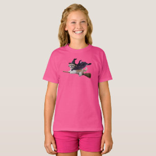 Cute Shih Tzu Witch Kids' T-Shirt