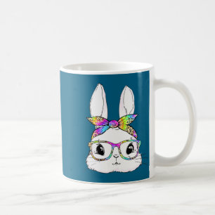 Cute Shirt Bunny Face Tie Dye Glasses Coffee Mug