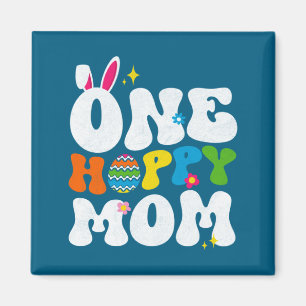 Cute Shirt Hoppy Mom Bunny Easter Day Magnet