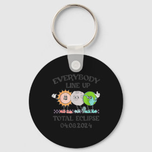 Cute Shirt Teacher Solar Eclipse April 8 Keychain